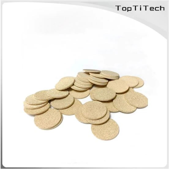 Saķepināta vara pulvera filtra disks