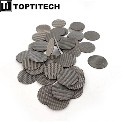 Nerūsējošā tērauda saķepināta stiepļu sieta disks