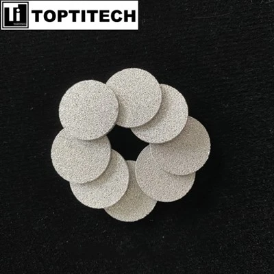 Saķepināts SS316L filtra disks sensoru un instrumentu aizsardzībai
